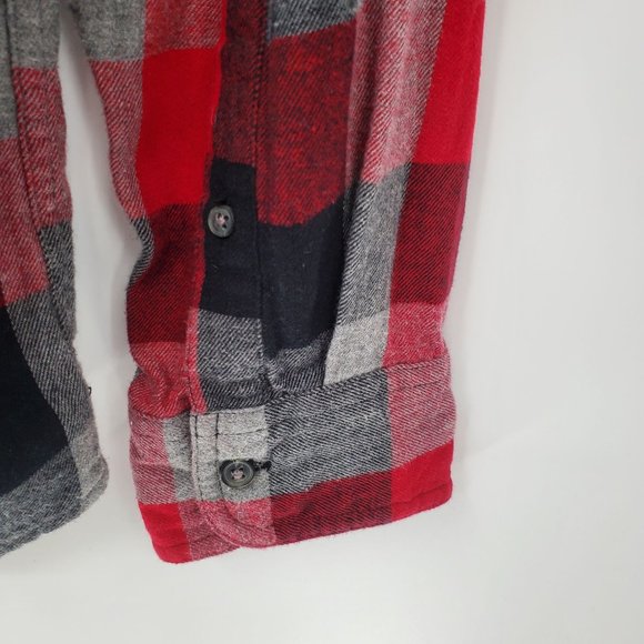 Urban Pipeline Mens Multicolor Plaid Long Sleeve Button Down Shirt Sz L Flannel - Picture 8 of 10